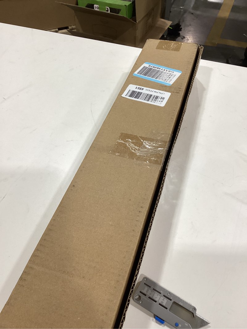 Condition photo showing Good Condition for LazBlinds No Tools No Drill Bamboo Roller Shades, Cordless Bamboo Blinds, Light Filtering Roll Up Blinds for Windows, French Door, Porch or Patio, 26'' W x 70'' H, Ceylon Light Russet Ceylon Light Russet 26'' W x 70'' H