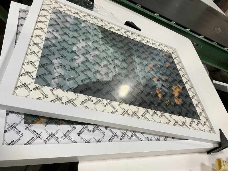 Condition photo showing Good Condition for picrit 20x27 inch poster frame 3 pack, black poster frame, display poster 20x27  with mat or 27 x 40without mat for horizontal or vertical wall mounting