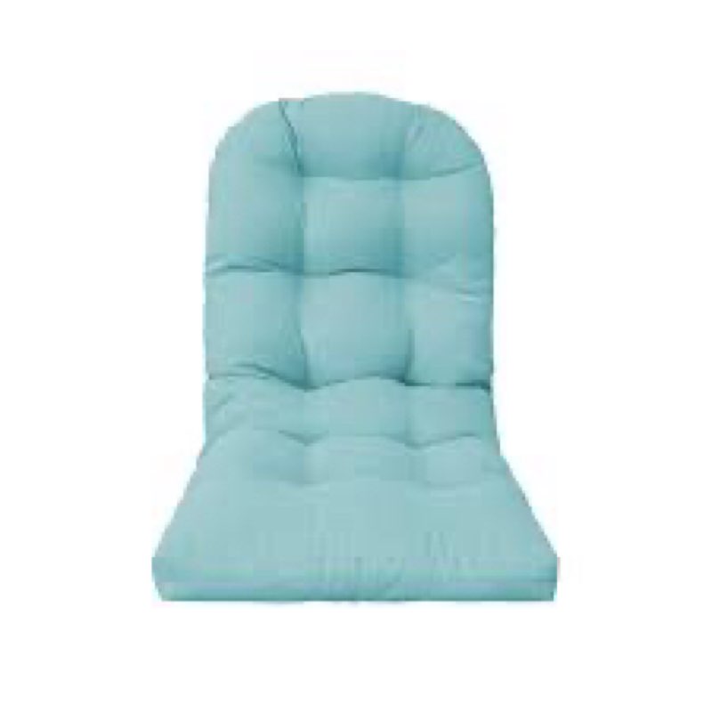 BOSSIMA Outdoor Patio Adirondack Chair Cushions Tufted Round Corner Light Blue