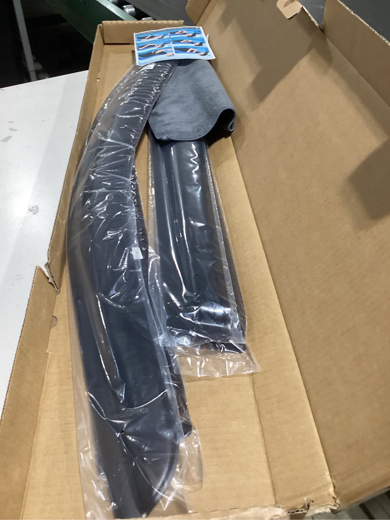 Condition photo showing Good Condition for window visors rain guards fits forester 2019-2024, out-channel side window wind deflectors vent shades accessories, dark smoke 4 pcs, 2020 2021 2022 2023 2019-2024 forester