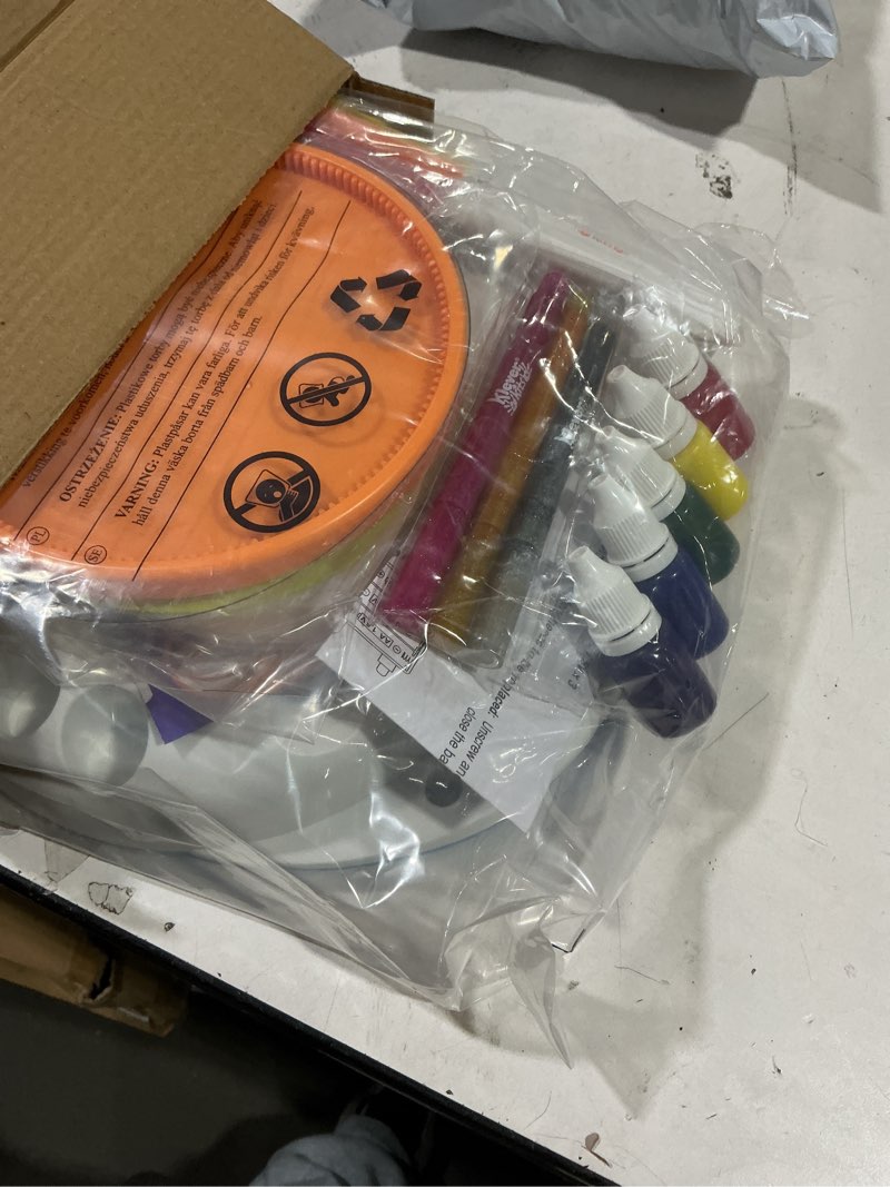 Condition photo showing New/Like New for Klever Kits Spin Art for Kids, 2-in-1 Spin Spiro Machine Kit, Arts & Crafts Paint for Boys & Girls, Painting Spinner Toys Kits, DIY Birthday Gifts for Kids Age 6 and up