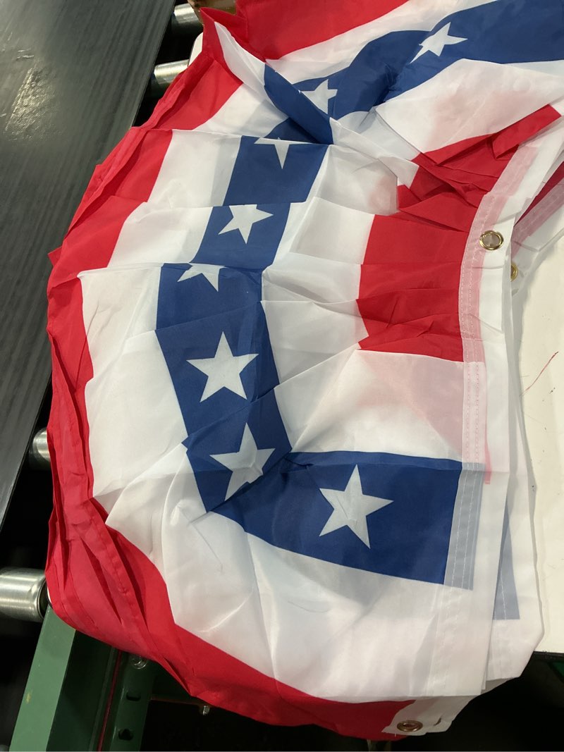 Condition photo showing Good Condition for ebaokuup 8 pcs usa patriotic pleated fan flags-3 x1.5 ft american us flag bunting banner patriotic bunting flag stars and stripes flag bunting for memorial day the 4th of july and labour day