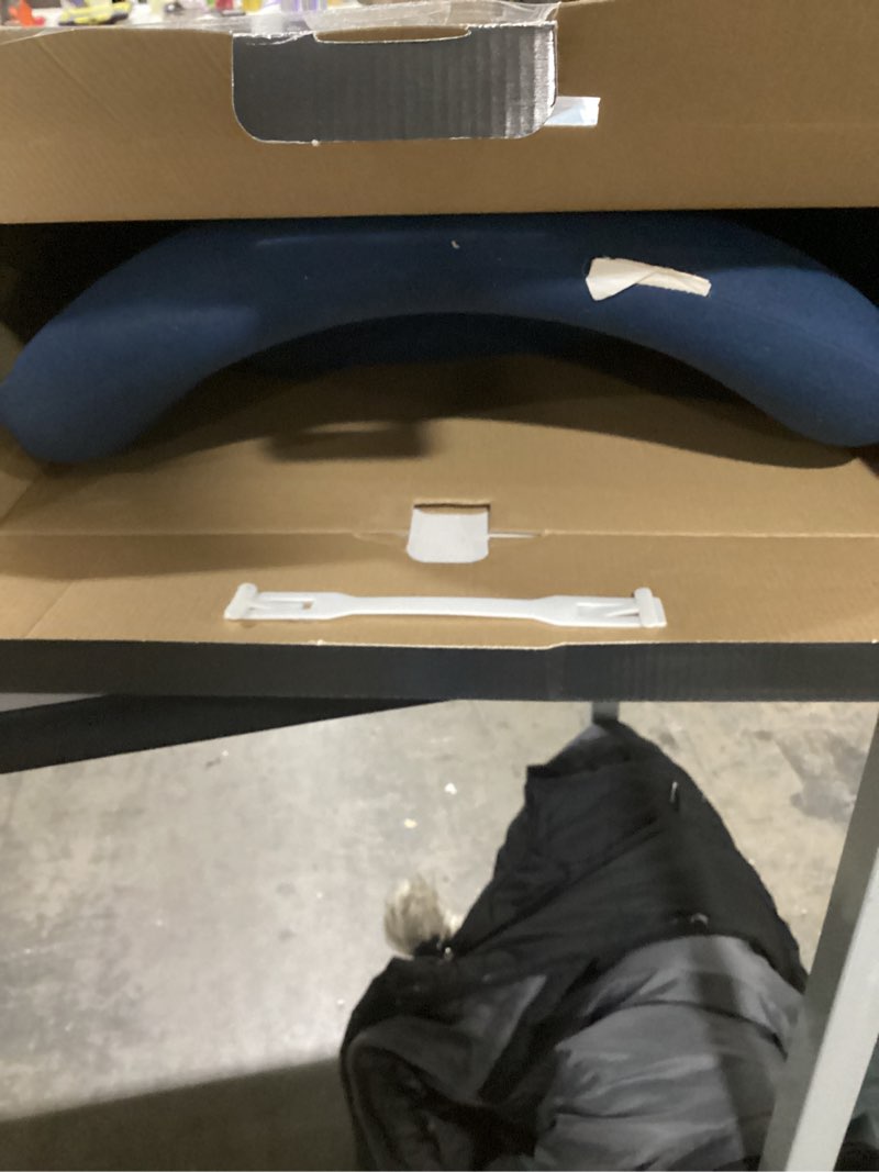 ObusForme Navy Lowback Backrest Support, Removable Adjustable Lumbar Support, Contoured Cushioning P