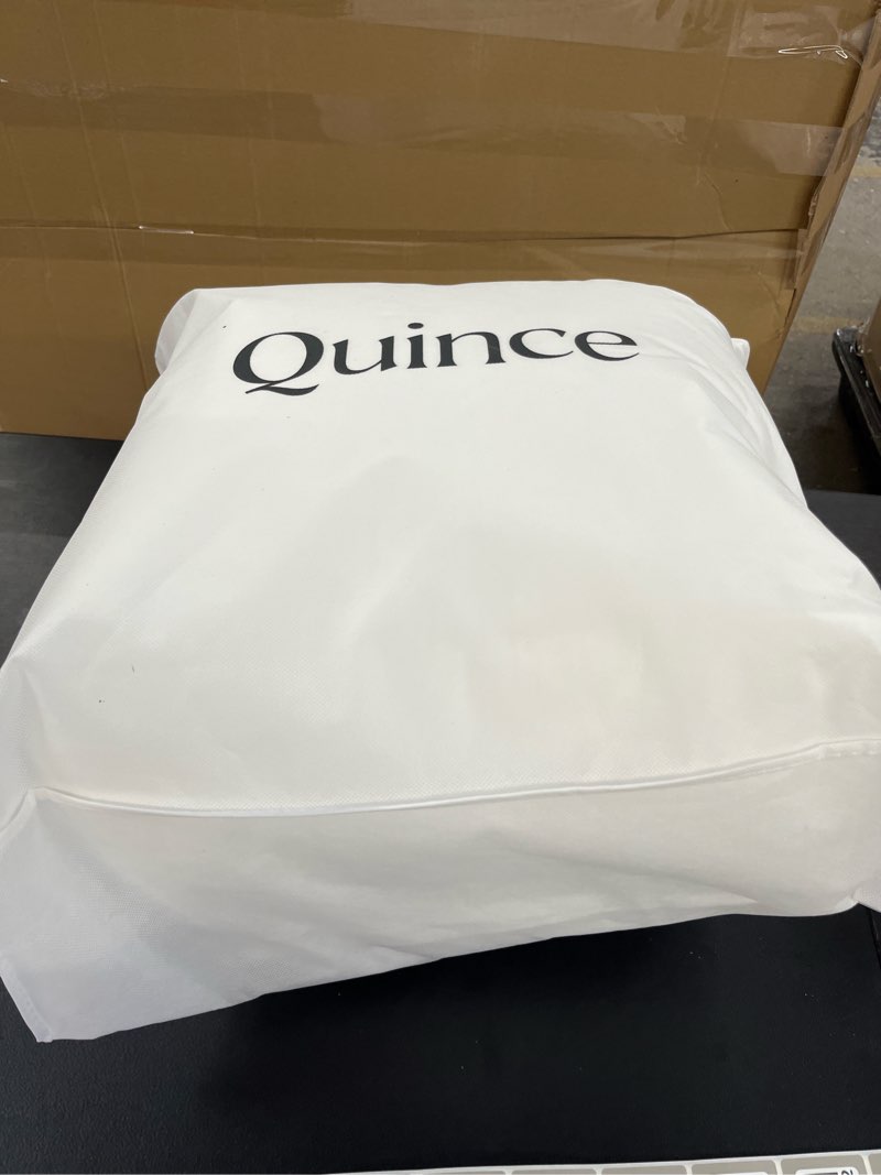 Condition photo showing New/Like New for all-season premium down alternative comforter, king/cal king, white