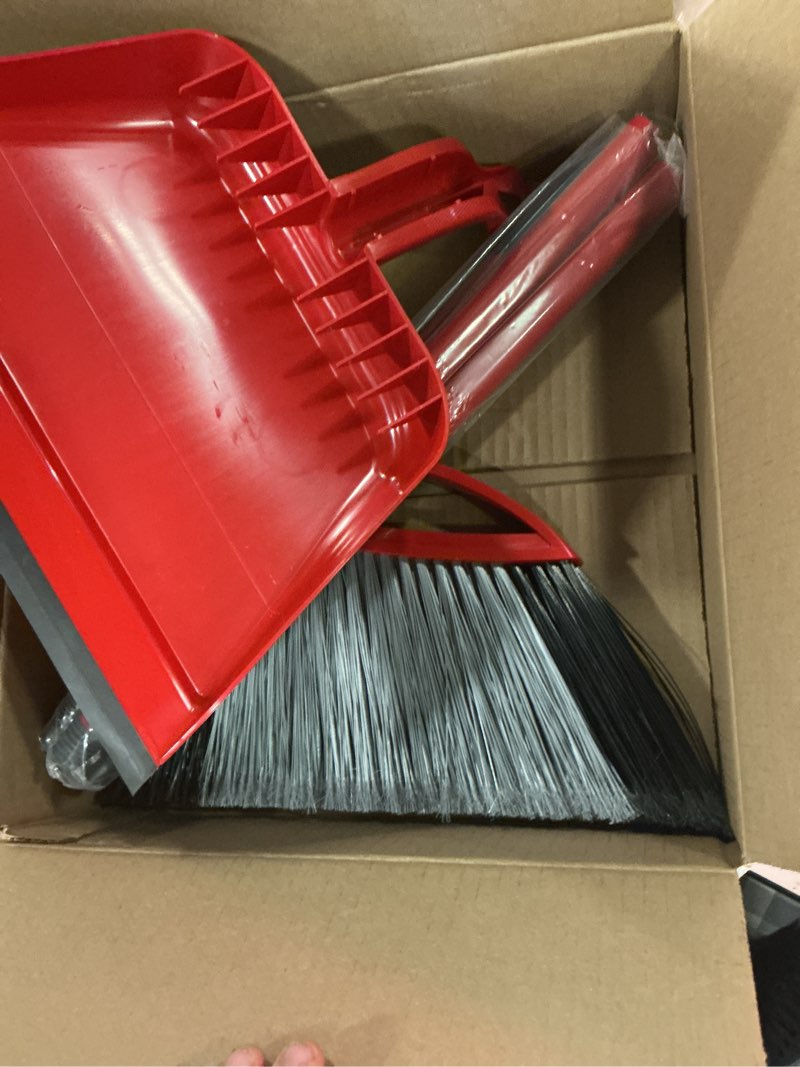 Condition photo showing Good Condition for o-cedar powercorner pet pro 13.5-in poly fiber smooth surface angle with dustpan upright