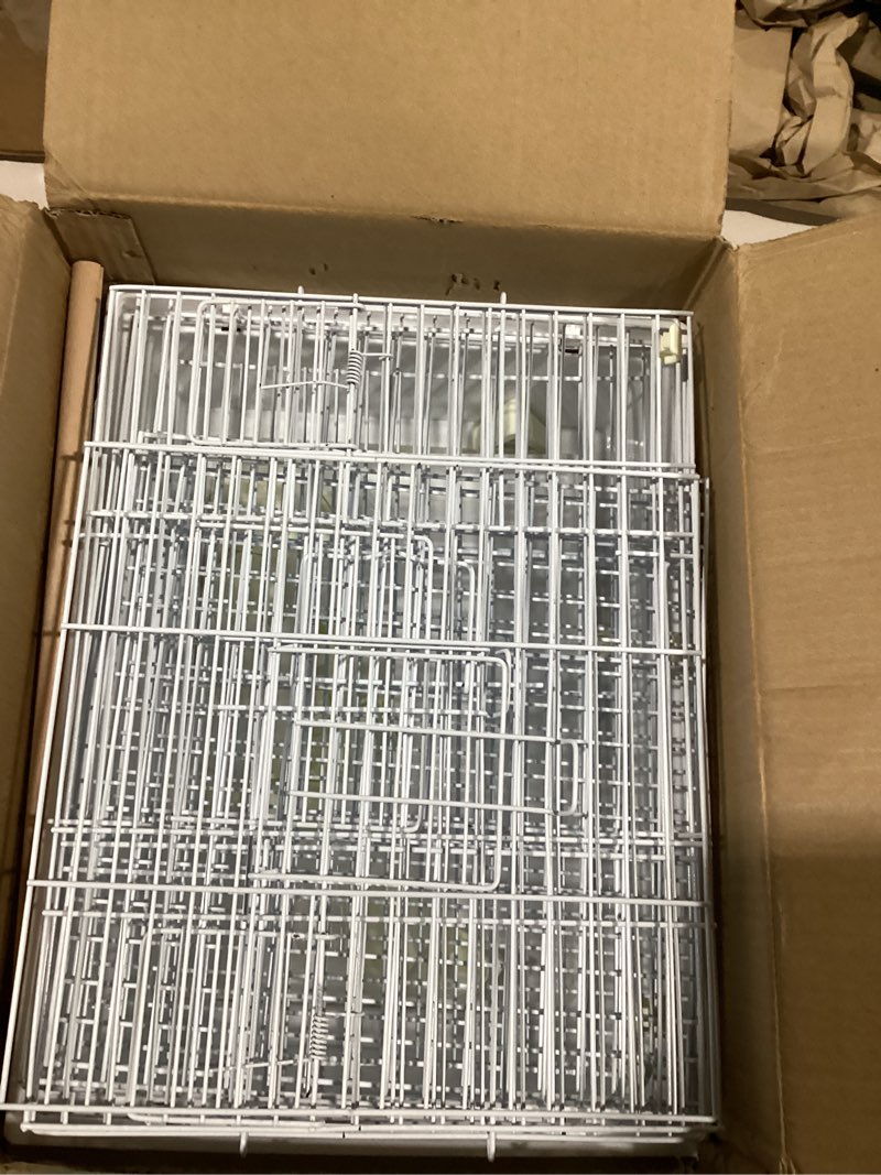 Condition photo showing New/Like New for Basic Bird Cage, 24.8inch Parrot Cage (24.8" x 14.6" x 11"),Bird Cage with Ladder, Horizontal Bar, 2 Feeders, and Swing