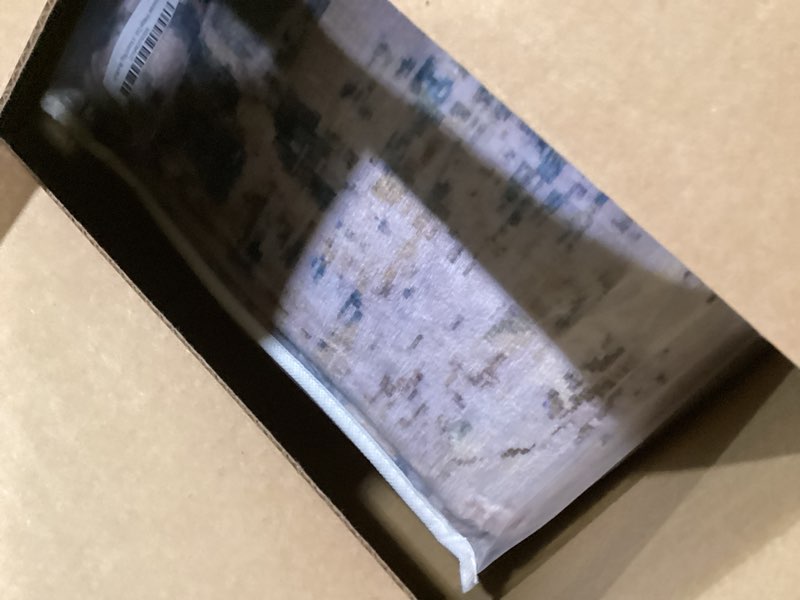 Condition photo showing Good Condition for Phantoscope Washable Area Rug 6'x9' Non-Slip, Vintage Neutral Rugs for Living Room, Bedroom, Dining Room, Distressed Boho Geometric Medallion Pattern, Low-Pile Foldable Floor Carpet, Dusty Blue/Multi Dusty Blue/Multi 6' x 9' (Rectangular)