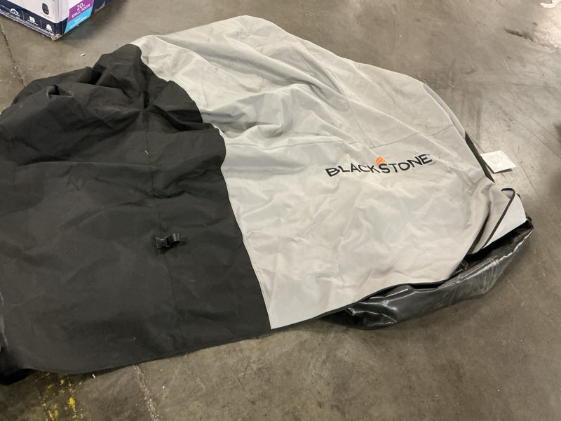 Condition photo showing As Is for blackstone 30" culinary with hood 76.5-in w x 38-in h black and gray flat top grill cover