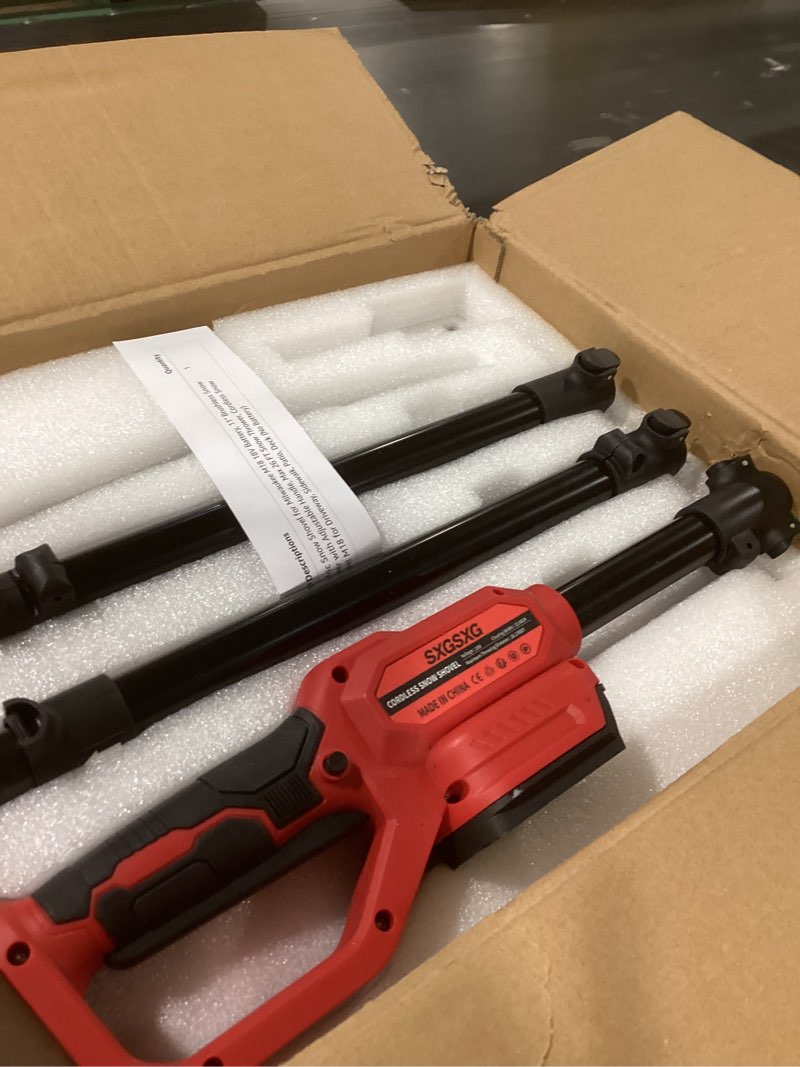 Condition photo showing Good Condition for Electric Snow Shovel for Milwaukee M18 18V Battery, 11" Brushless Snow Blower with Adjustable Handle, Max 26 FT Snow Thrower, Cordless Snow Shovel M18 for Driveway, Sidewalk, Patio, Deck (No Battery) Compatible with Milwaukee Battery