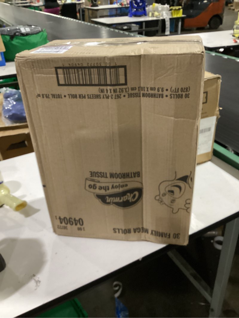 Condition photo showing Good Condition for charmin ultra soft cushiony touch toilet paper, 30 family mega = 153 regular rolls, 2-ply, white family mega 30 rolls (267 sheets)