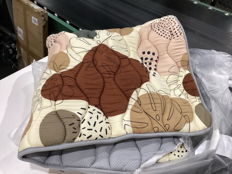 Condition photo showing New/Like New for blissful diary baby play mats for floor, 47x47 playpen mat, thicker cushioning padding foam playmat for baby and toddlers infants, non-slip & machine washable, boho design boho 47" x 47"