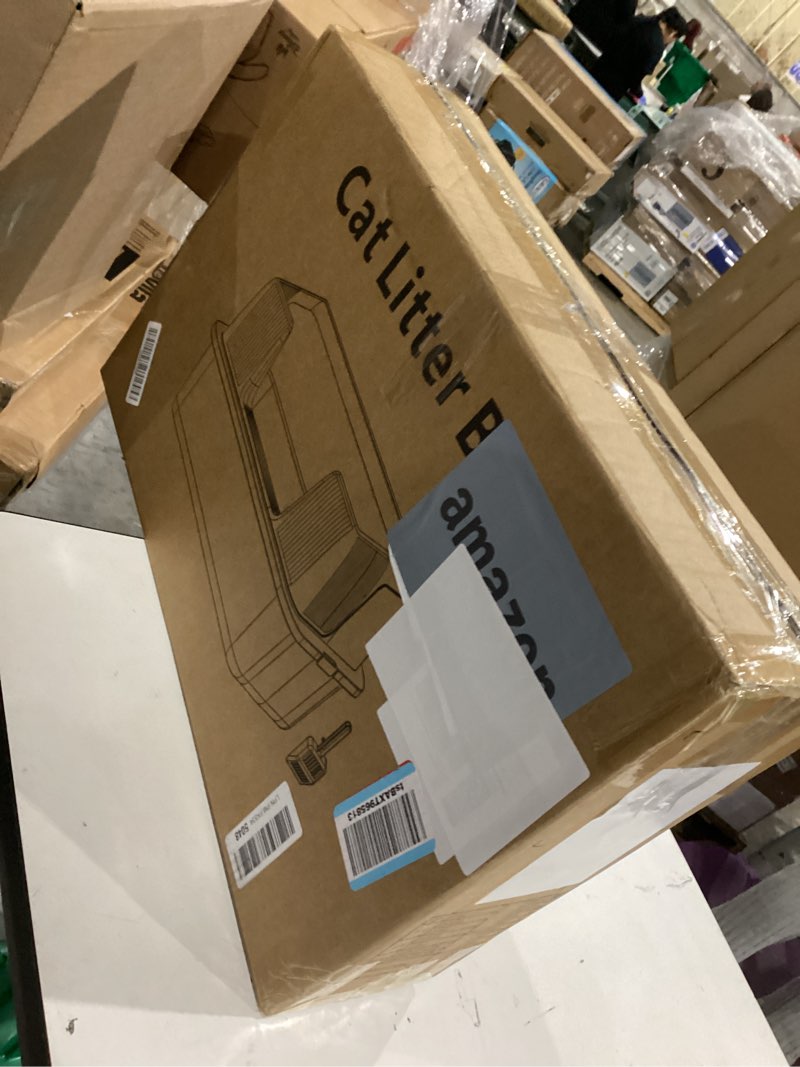 Condition photo showing Good Condition for vivifying stainless steel cat litter box, xl extra large semi-enclosed metal pan with side entry, sc