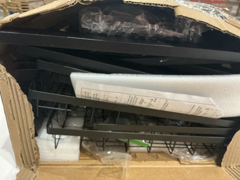 Condition photo showing Good Condition for over the sink dish drying rack - adjustable 3 tier xx-large capacity stainless steel drainer with cutlery & utensil holders, kitchen storage & organization, 31.5"-39.5"l x 12"w x 30.5"h, black black ultra - 6 baskets