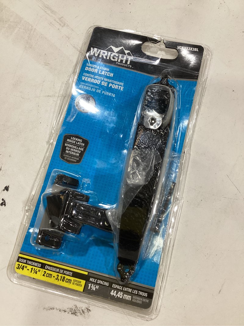 Condition photo showing Good Condition for wright products black lockable screen/storm door replacement handleset
