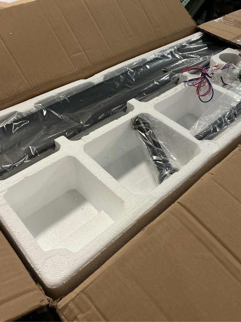 ZMISHIBO 96" Industrial Ceiling Fans with Lights, Large Ceiling Fan with 3CCT, 8 Reverisble Aluminum Blades, Quiet DC Motor, 6-Speed Remote, Indoor/Outdoor Ceiling Fans for Patios/Garage/Porch,Black 96 inch Black