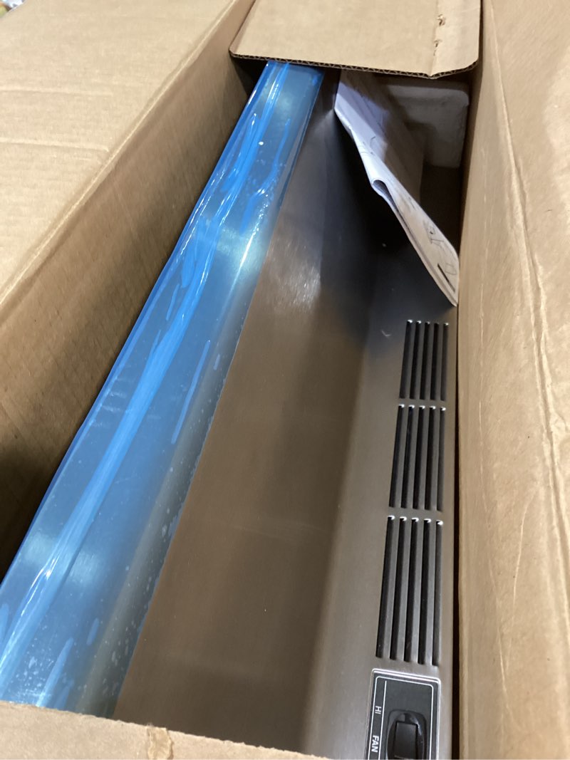 Condition photo showing Good Condition for broan-nutone 413004 non-ducted ductless range hood with lights exhaust fan for under cabinet, 30-inch, stainless steel stainless steel 30-inch