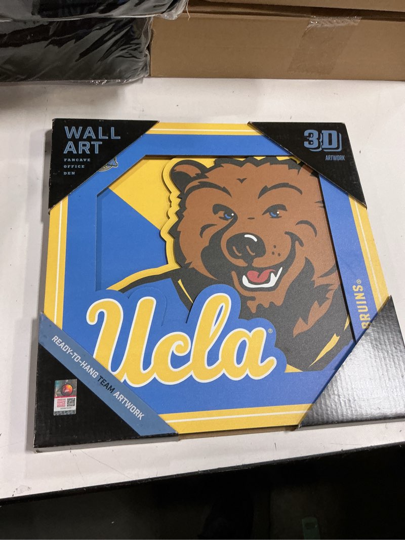 Condition photo showing New/Like New for youthefan ncaa ucla bruins 3d logo series wall art - 12x12