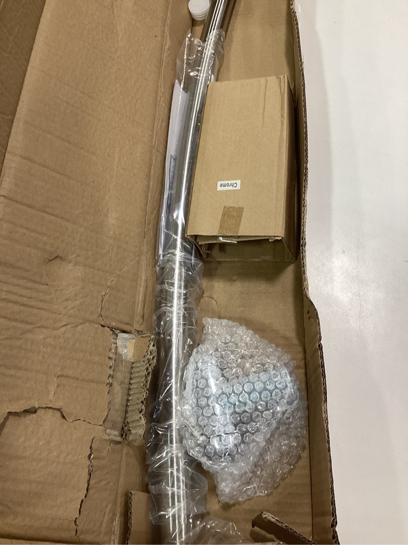 Condition photo showing New/Like New for Adjustable 30-45 inches Curved Shower Curtain Rod, Premium Stainless Steel Rustproof Shower Rod for Bathroom, Need to Drill, Silver Silver 30-45 inches