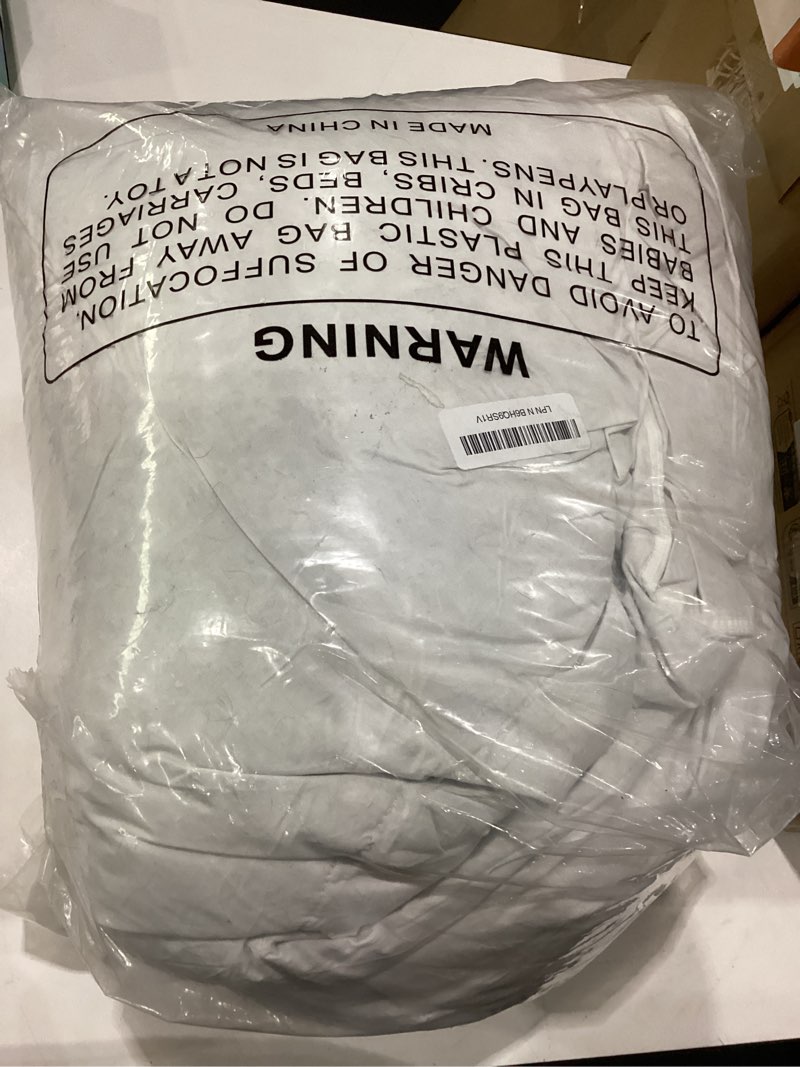 Condition photo showing New/Like New for royoliving premium feathers down duvet insert comforter oversized king size all season medium warmth white 100% cotton cover with corner tabs (120x98, 77 oz) white oversized king all season