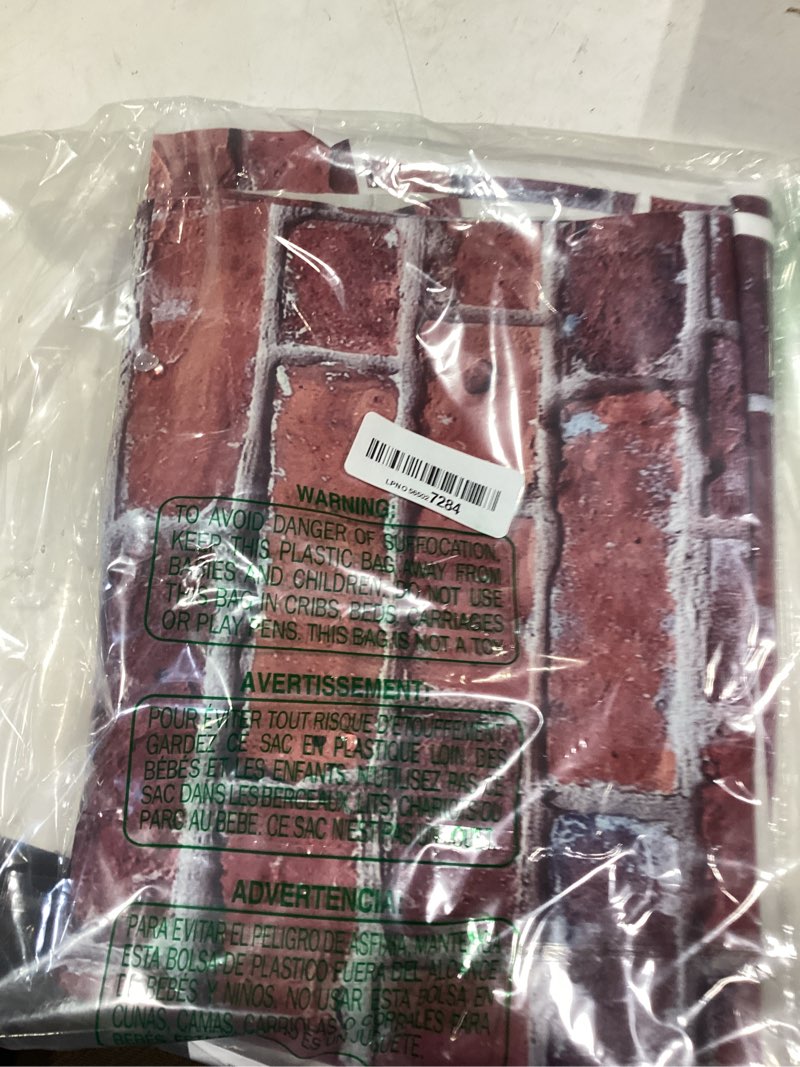 Condition photo showing Good Condition for brick wall party backdrop, wall decoration, curtains door, old red brick wall party backdrop, holiday party supplies christmas halloween decoration 78.7"x 49.2" inch