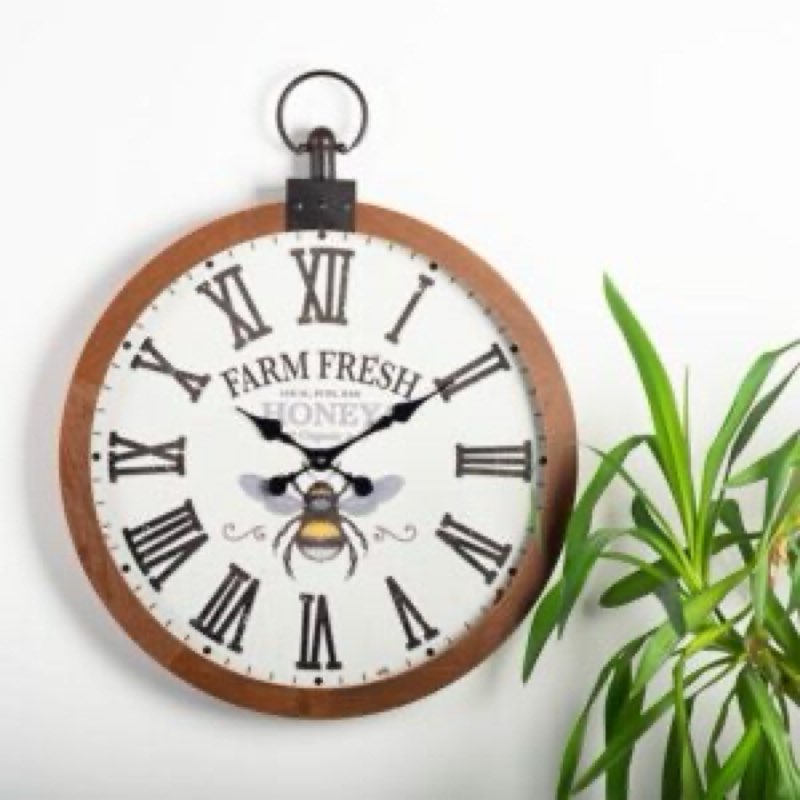 Farm Fresh Honey Wall Clock 