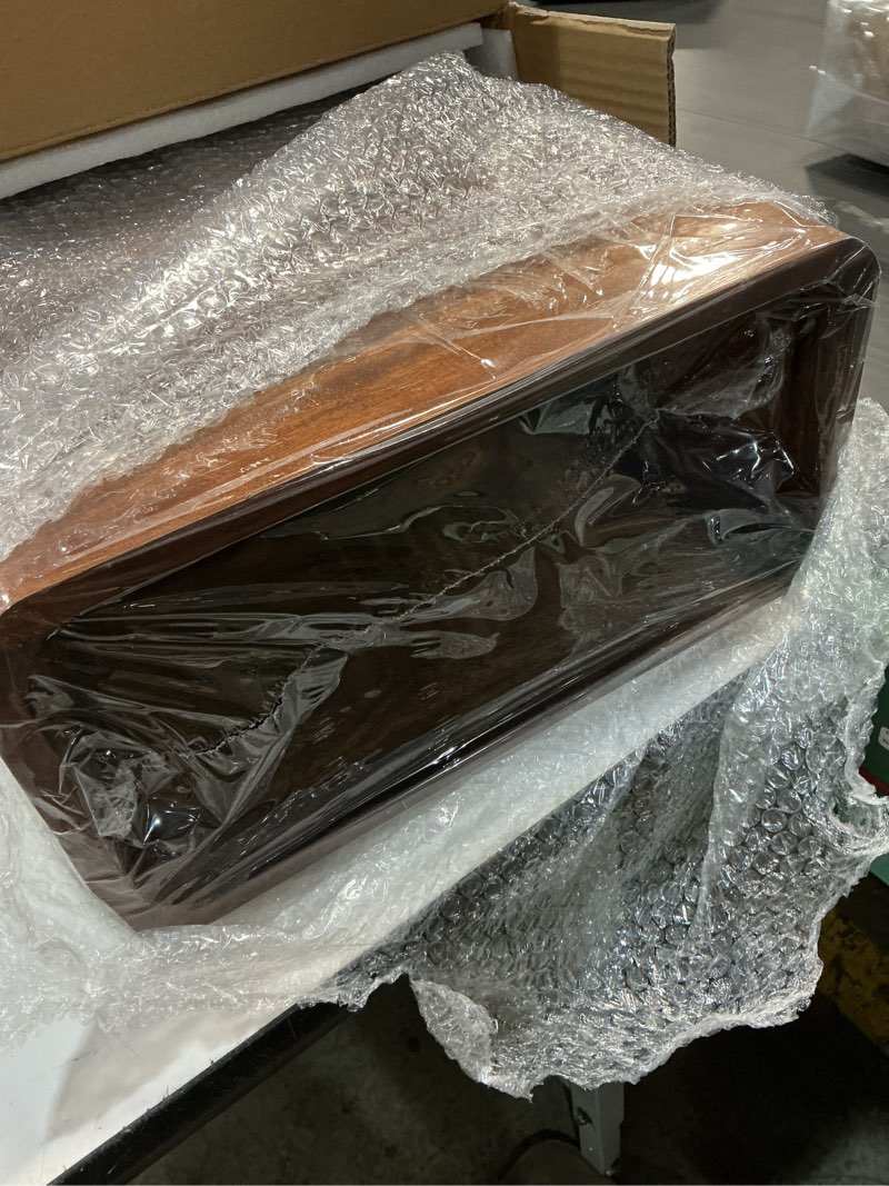 Condition photo showing Good Condition for Wooden Cube Storage Stackable Organizer, Bookcase for Bedroom, Livingroom, Dormroom, Home Office, Studyroom, Home Decor and Contemporary Spaces (Walnut | Pack of 2) 2 Walnut