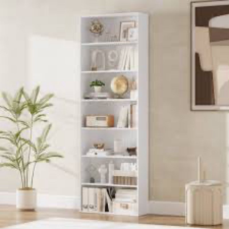 Araeya 88" H x 15" W Bookcase Extender Color: Pure White