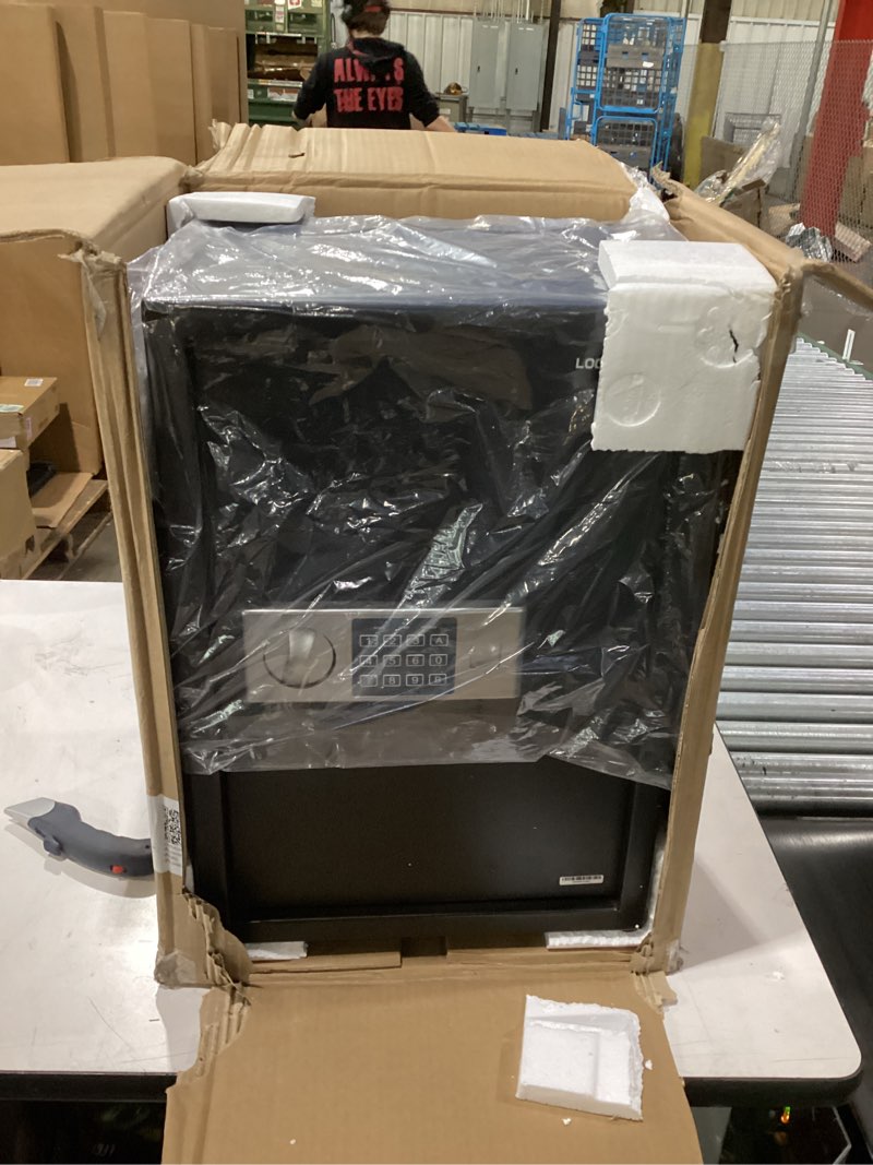 Condition photo showing New/Like New for Safe for Home, 1.9 Cubic Feet Safety Box for Money, Jewelry, Documents and Guns, Security Safe for Office, Hotel, 13.8"W x 12.2"D x 19.7"H 1.92 Cubic Feet