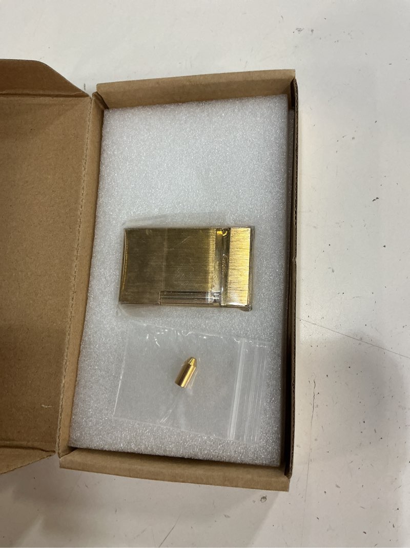 Condition photo showing Good Condition for classic brass lighter with crisp ping sound (gold) | adjustable single soft flame, refillable butane, gift for men, father, husband, boyfriend