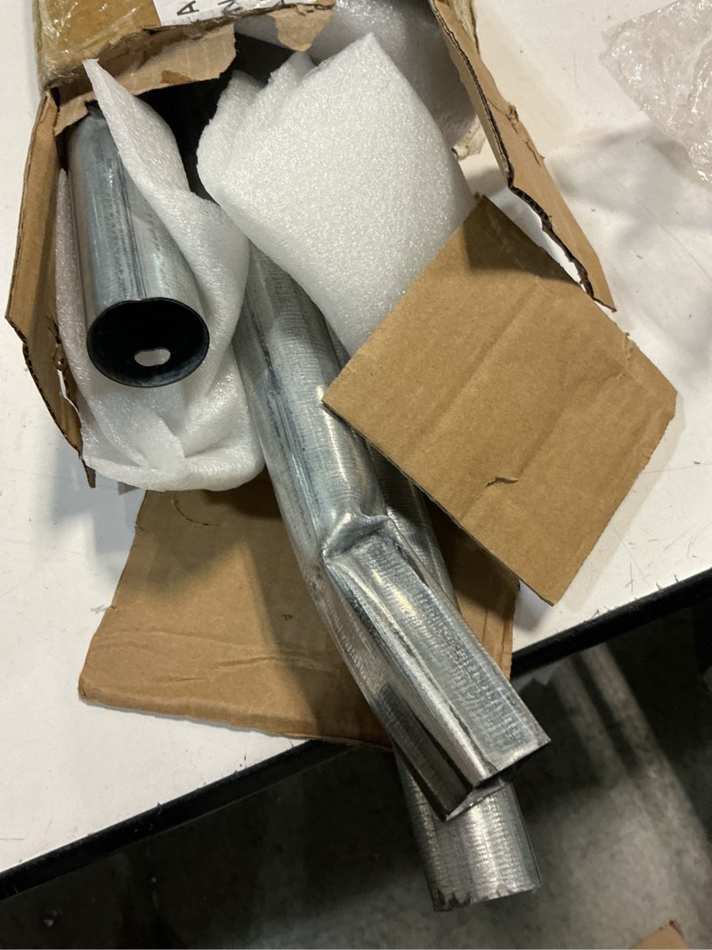 Condition photo showing As Is for blulu trampolines single enclosure pole set trampoline replacement parts upper and lower enclosure kit net poles with foam sleeve