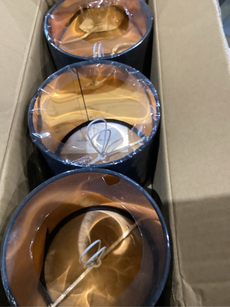 Condition photo showing Good Condition for Wellmet Lamp Shades,Small Chandelier Shades ONLY for Candle Bulbs,Clip-on Drum Lampshades,Set of 6, 5.5"x 5.5"x5",Black Gold Black-Gold