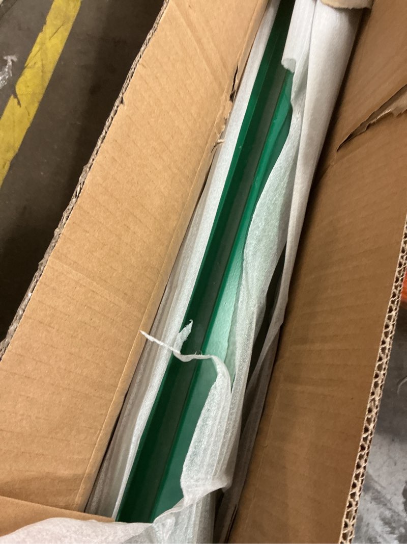 Condition photo showing As Is for VEVOR 6FT U-Channel Sign Post, 4Pack Green Heavy Duty Steel Fixed Fence Post, Steel Fence U-Channel Sign for Garden, Courtyard, Farm or Traffic Intersection 6FT/4 PACK