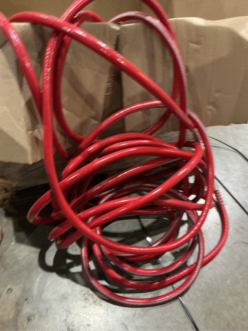 Condition photo showing As Is for neverkink xp teknor apex 3/4-in x 100-ft contractor-duty kink free vinyl red coiled hose