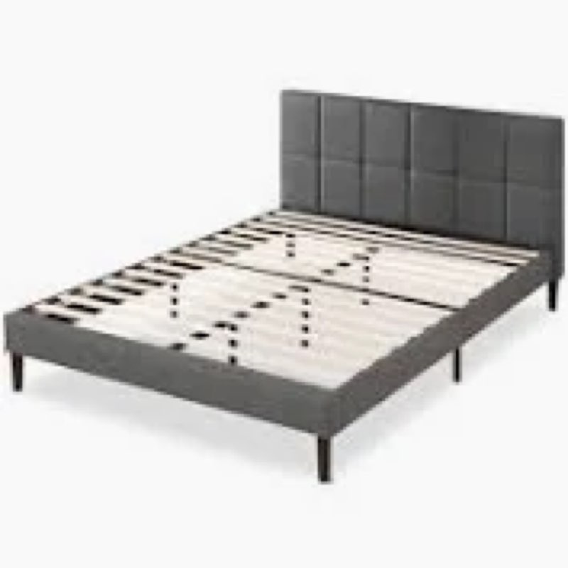 allewie queen size platform bed frame with wooden (similar picture )