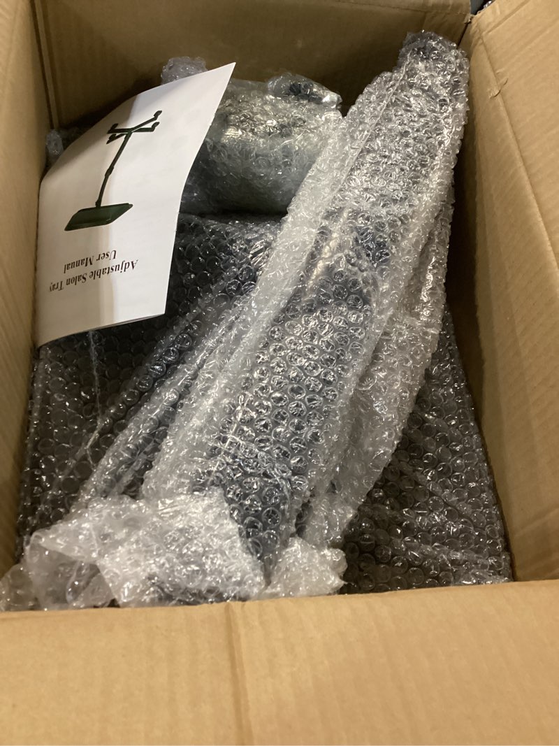 Condition photo showing Good Condition for Rolling Salon Tray on Wheels - Adjustable Height 25"-37" Tattoo Tray, Premium Aluminum Easy Assembly Salon Trolley Cart for Clinic Spa Tattoo Studio Elderly Care Home Use(37inch)