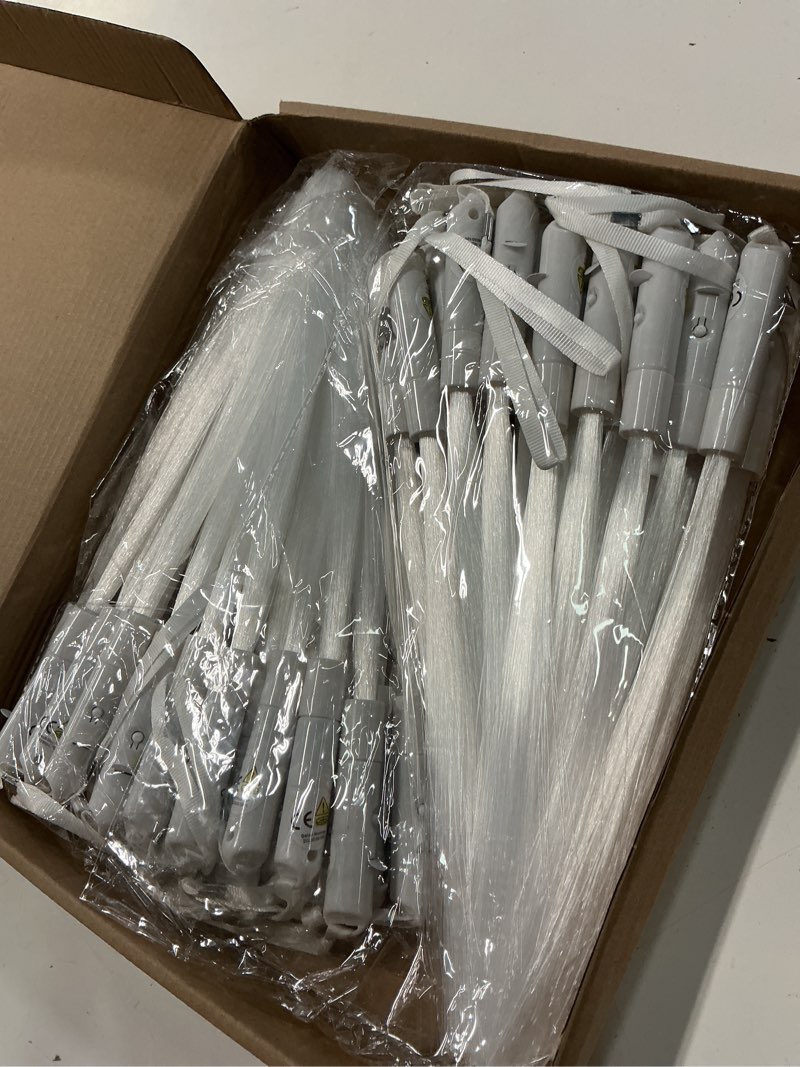 Condition photo showing New/Like New for 48pcs fiber optic wands,glow fiber optic sticks,glow in the dark party supplies,light up pop tubes,mini flashlight,fiber optic wands, led glasses,lights for wedding, birthday (48white ) white fiber optic wands