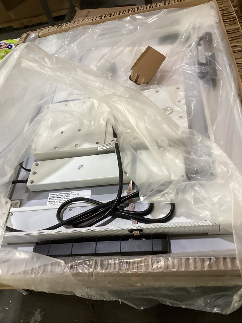 Condition photo showing New/Like New for Tech Drive Bathroom Mirror with led Lights, Bathroom Vanity Mirror 24x30inch with Bluetooth Speakers and Phone Call, Touch-Free Control for Lights Dimmable, Anti-Fog Wall Mounted Makeup Mirrors