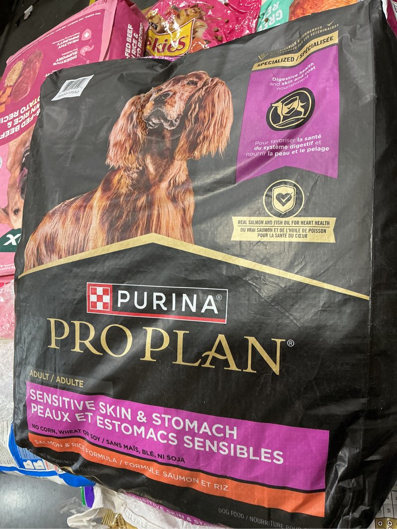 Condition photo showing Good Condition for purina pro plan sensitive skin and stomach dog food dry, adult salmon & rice formula, digestive health - 30 lb. bag salmon & rice 30 pound (pack of 1)