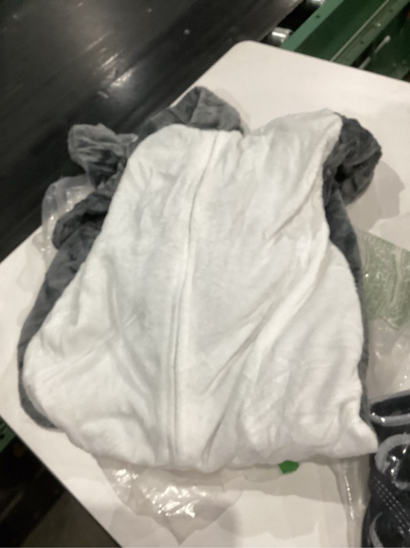 Condition photo showing Good Condition for vavalad Shark Onesie Adult Shark Halloween Costumes Cosplay Gray Small