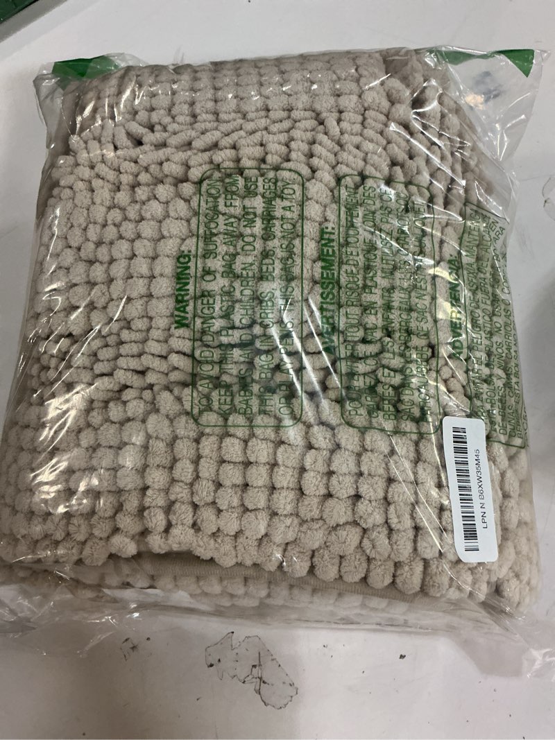 Condition photo showing Good Condition for H.VERSAILTEX Bath Mats for Bathroom Non Slip Thick Chenille Striped Bath Rug Absorbent Fluffy Soft S