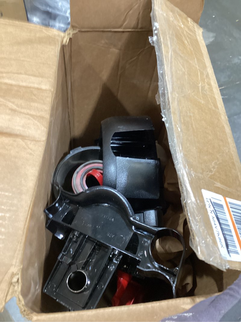 Condition photo showing As Is for sanitaire force upright commercial vacuum sc5845d,black