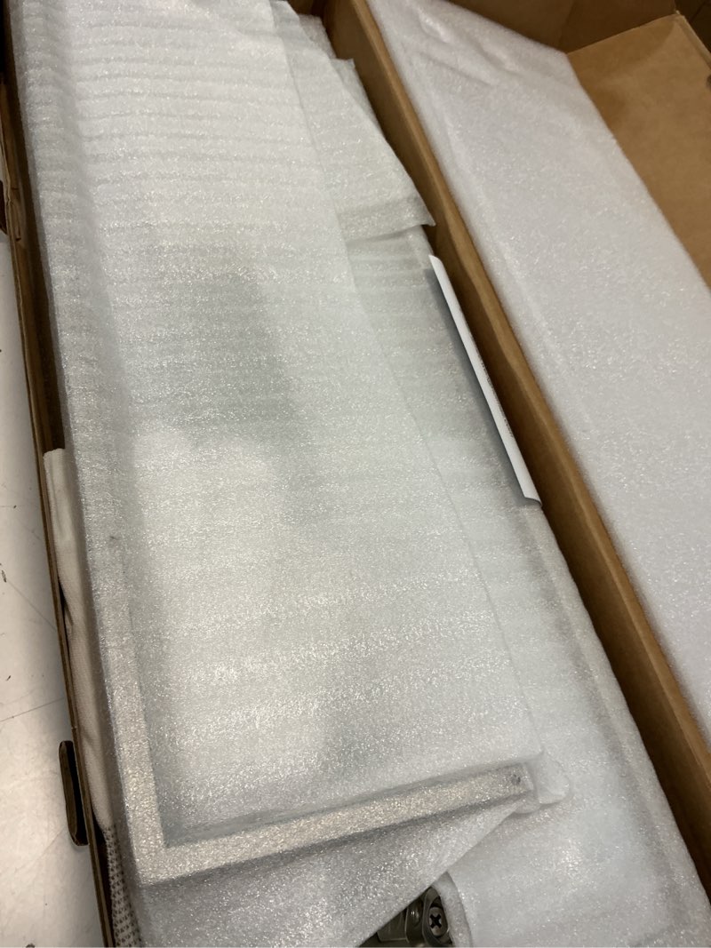 Condition photo showing Good Condition for lanc bathroom shelves - 20 inch floating tempered glass shelf with 2 towel rails for modern shower bath storage - wall mounted stainless steel brushed nickel, a7617bn 20-inch brushed nickel