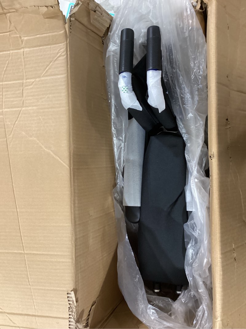 Condition photo showing Good Condition for Drive Medical Blue Streak Lightweight Foldable Wheelchair - Enhanced Mobility Support - Durable Construction - Padded Comfort - Swing-Away Leg Rests - Desk Arms - Blue/Black - 18 Inch Seat