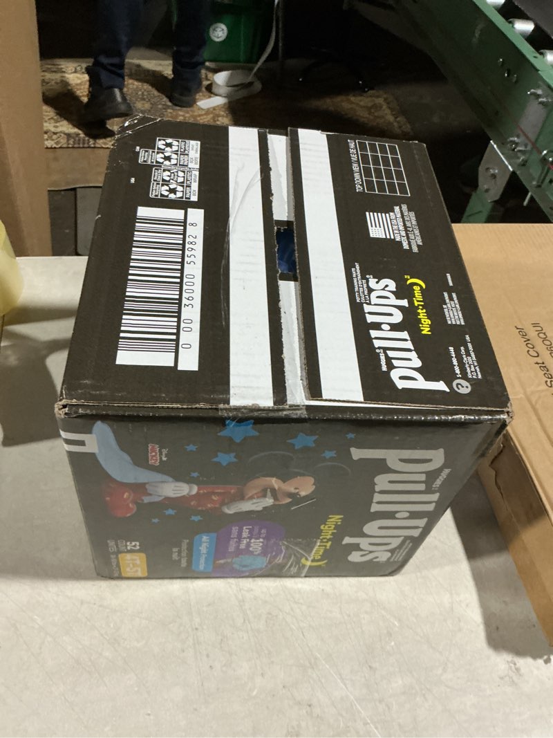 Condition photo showing item condition for Pull-Ups Boys' Night-Time Potty Training Pants, Size 4T-5T Overnight Training Underwear (38-50 lbs), 52 Ct 4T-5T 52