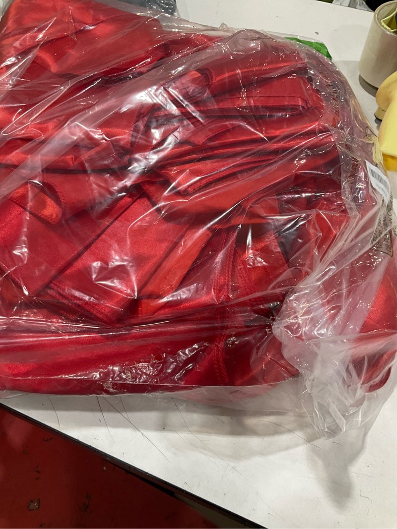 Condition photo showing Good Condition for red satin chair sashes bows for chair,50pcs | chair ribbons for party chairs,chair tie backs for party,silk sash for wedding party events banquet chair covers decoration red 50
