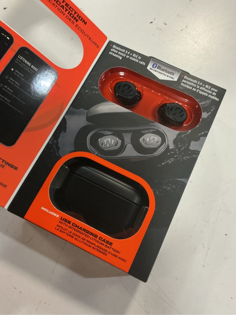 Condition photo showing Good Condition for walker’s suppressor bluetooth earbuds – 25db nrr hearing protection with hd sound, 36-hour battery, waterproof design