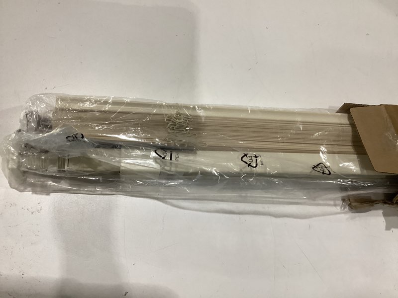 Condition photo showing Good Condition for lazblinds no tools no drill 1" vinyl mini blinds, cordless blinds for windows, light filtering horizontal window blinds & shades, 20" w x 48" h, cream cordless-cream 20" w × 48" h