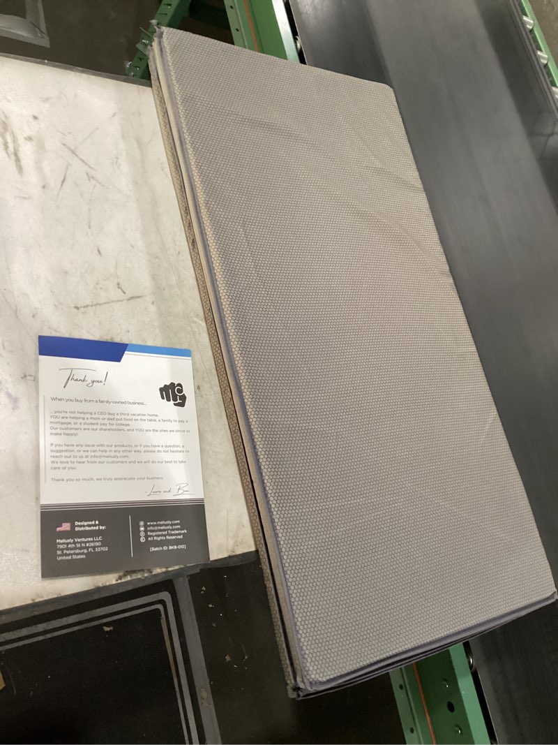 Condition photo showing New/Like New for Meliusly Heavy Duty 10mm Bunkie Board Queen Size (60x80'') Patent Pending Low Profile Bed Board Design - Breathable, Noise Minimizing, Moisture Resistant Bunkieboards, Low Profile Bed Support