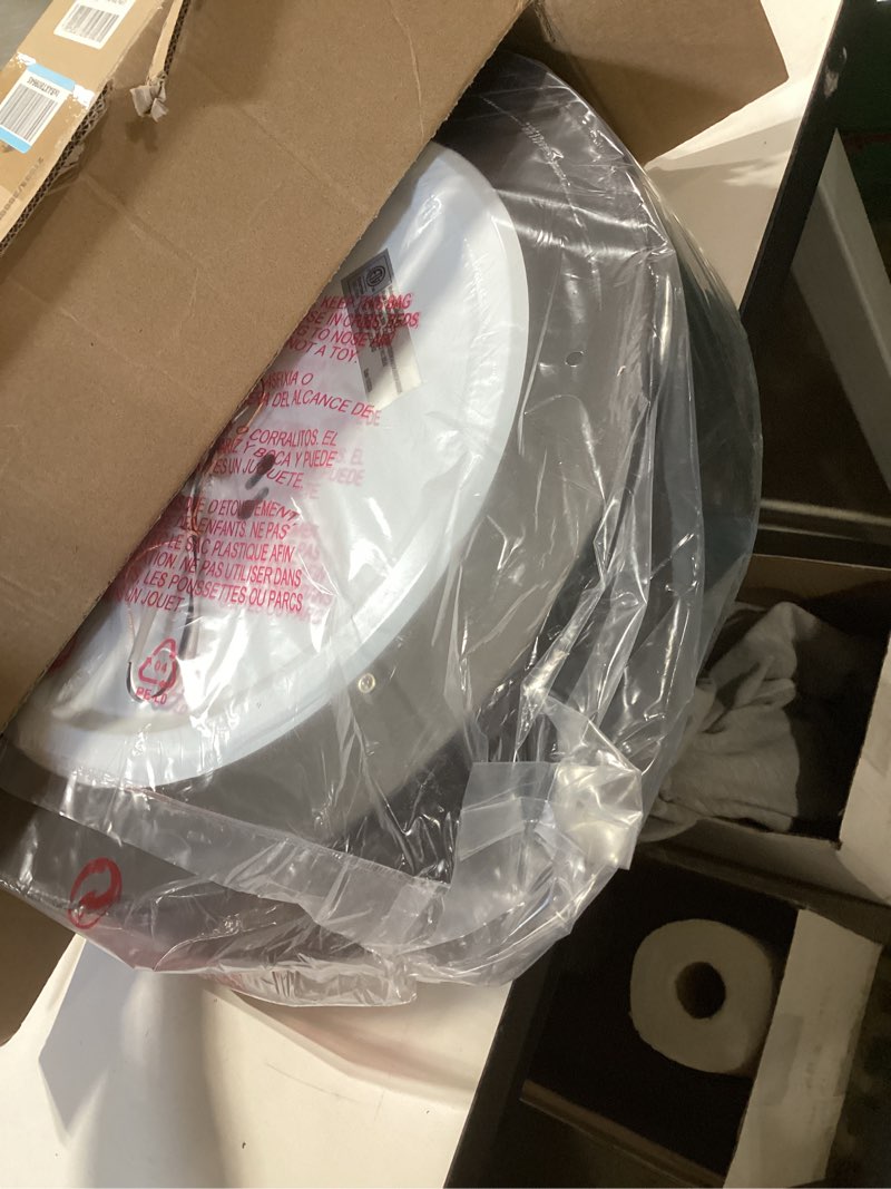 Condition photo showing Good Condition for brighthome 16in flush mount ceiling light, 3000lm 30w(300w equiv), led ceiling light fixture 5cct 2700k 3000k 4000k 5000k 6000k, dimmable ceiling lamp for bedroom bathroom hallway, black and wood 16inch-1pack wood accent(5cct)