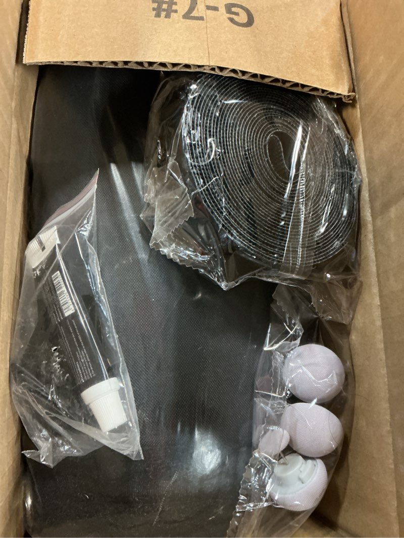 Condition photo showing New/Like New for CADARA Fireplace Blocker Blanket Stops Heat Loss, Magnetic Fireplace Draft Stopper, Indoor Fire Place Draft Cover with Hook and Loop Tapes, Cold Air Blocker Save Energy, Black 36" W x 34" H 36"x34"